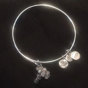 Alex and Ani silver “I pick you” bracelet
